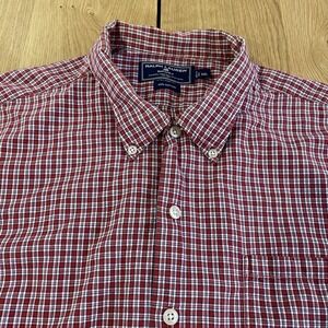 Ralph Lauren Sport Plaid Button Down Shirt XXL 100% Cotton Y2K 90s 00s Red